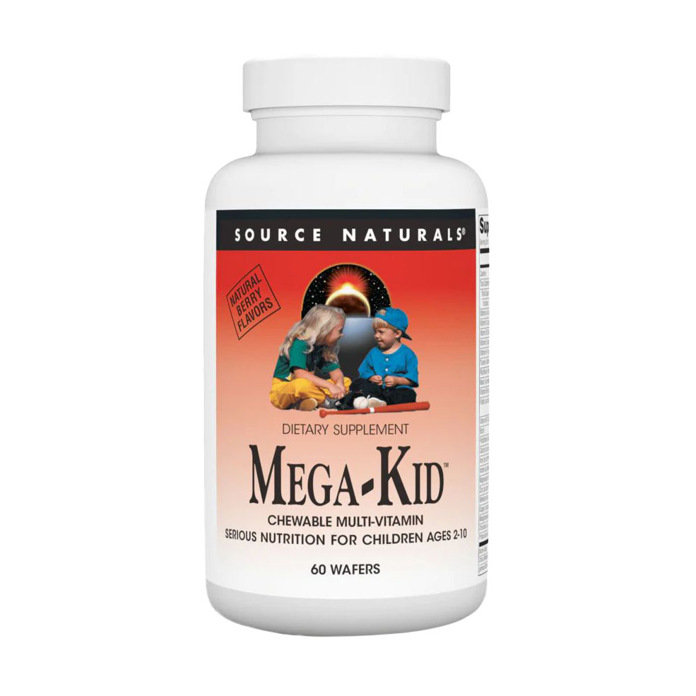 Дитячий мінерально-вітамінний комплекс Source Naturals Mega-Kid зі смаком ягід, 60 жувальних таблеток