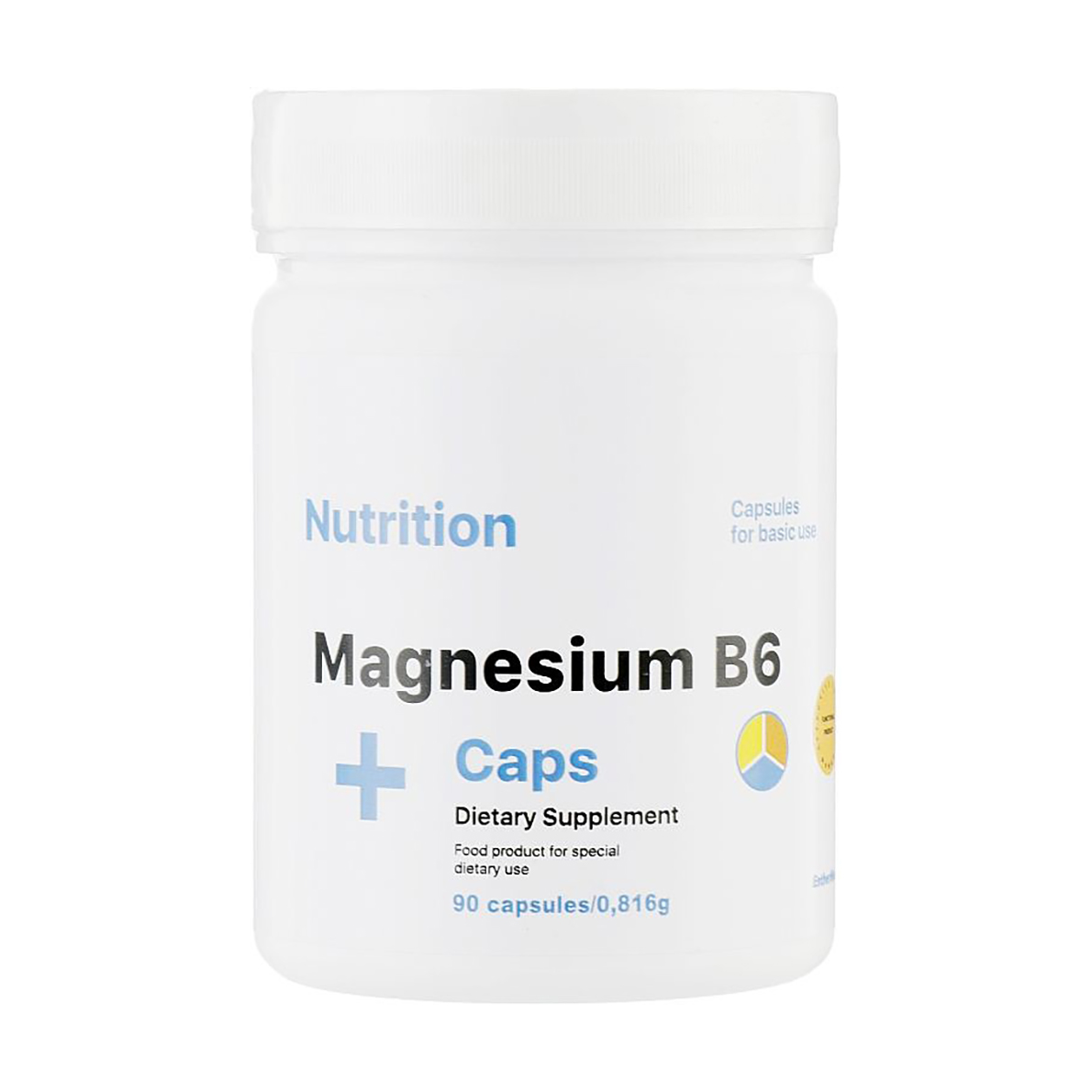 Мінерально-вітамінний комплекс EntherMeal Magnesium B6 + Caps Dietary Supplement, 90 капсул